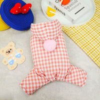 HKM-999635 Colorful Four-Legged Cotton Pet Coat for Autumn and Winter, Available in Pink, Green, Yellow