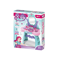 HKM-999635 Princess Makeup Dressing Table with Light and Sound for Kids Ages 2-7