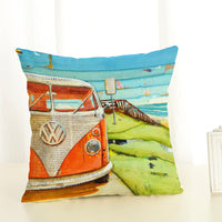 HKM-999763 Digital Printing Cotton and Linen Throw Pillow Cover - 45x45cm, PP Cotton Filling