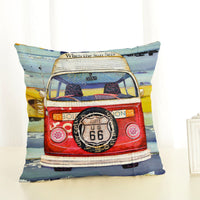 HKM-999763 Digital Printing Cotton and Linen Throw Pillow Cover - 45x45cm, PP Cotton Filling
