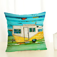 HKM-999763 Digital Printing Cotton and Linen Throw Pillow Cover - 45x45cm, PP Cotton Filling