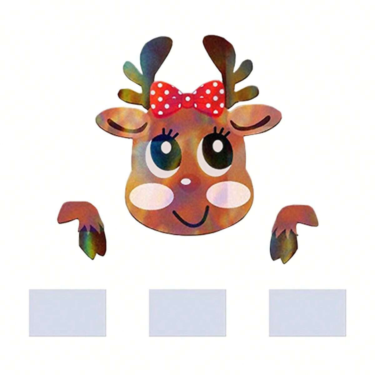 HKM-999763 Santa Claus and Snowman Fence Peeker Decoration for Outdoor Christmas Decor