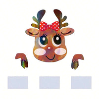 HKM-999763 Santa Claus and Snowman Fence Peeker Decoration for Outdoor Christmas Decor