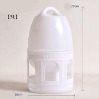 HKM-999891 Pigeon Feeding Bottle - White Plastic Container, Available in 1L, 3L, and 5L Sizes