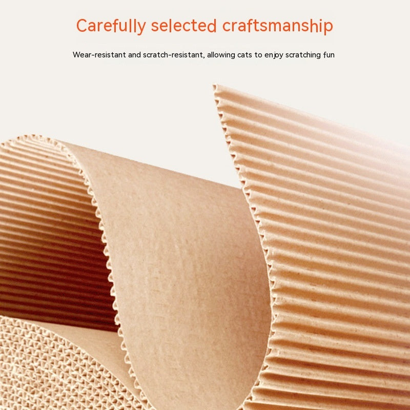 HKM-999955 Multi-Shaped Corrugated Paper Cat Scratch Board for Play and Comfort
