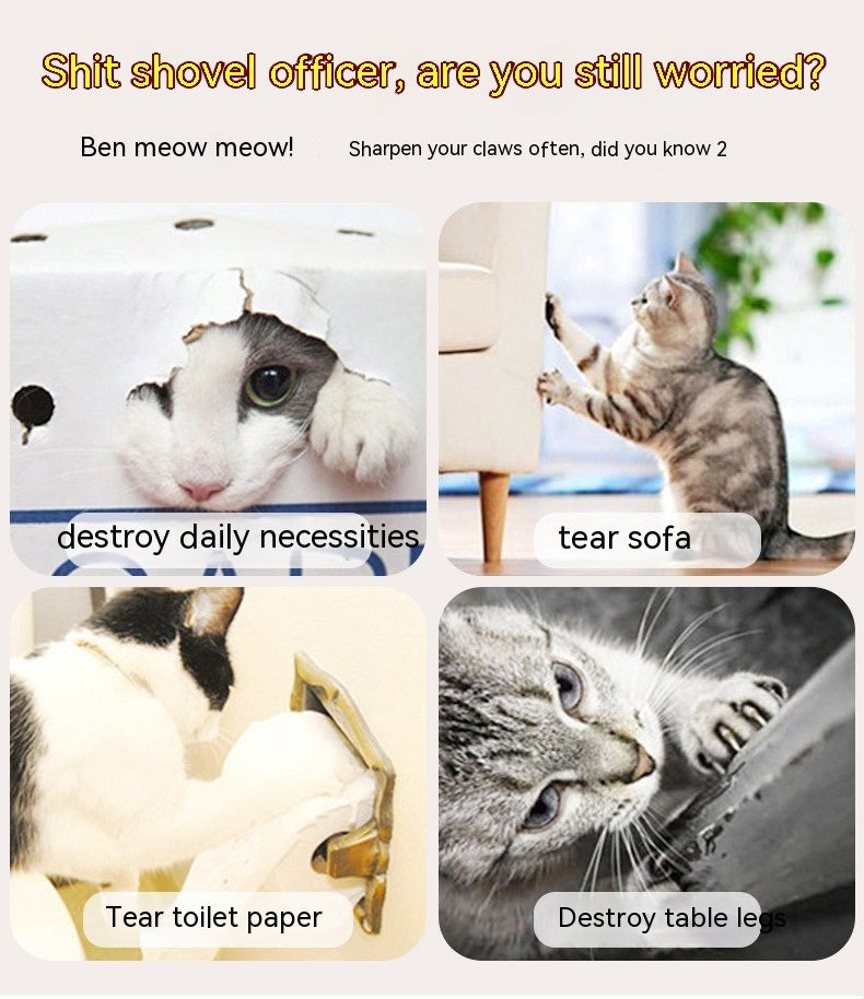 HKM-999955 Multi-Shaped Corrugated Paper Cat Scratch Board for Play and Comfort