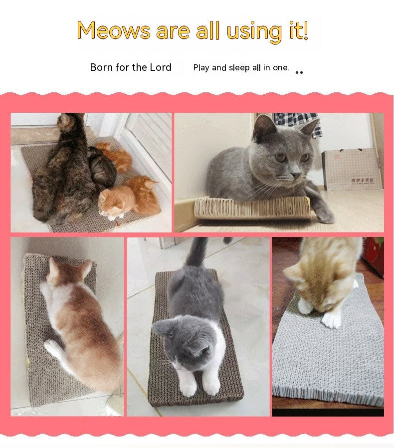 HKM-999955 Multi-Shaped Corrugated Paper Cat Scratch Board for Play and Comfort