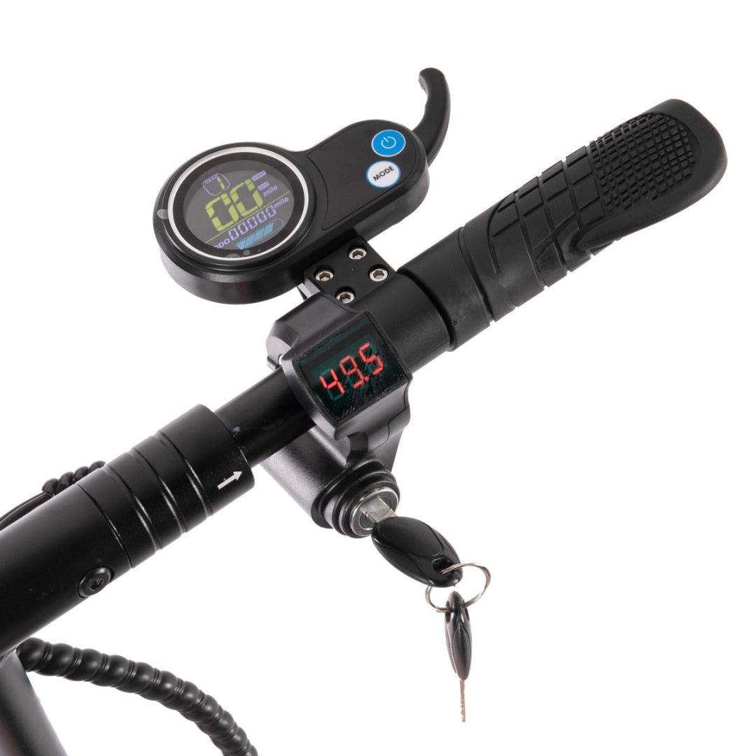 MX-F7M 47.8 Miles 48V 24Ah 1152Wh 500W Single-Motor Drive Long-Range Foldable Electric Scooter - Black