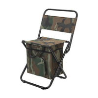 HKM-7162323 Portable Folding Camping Chair 3-in-1 with Storage Bag Oxford Cloth Fishing Ice Chair for Outdoor Travel Use