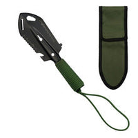 HKM-7195091 Multi-Purpose Camping Shovel Stainless Steel Portable Folding Survival Shovel for Outdoor Hiking and Car Use