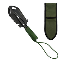 HKM-7195091 Multi-Purpose Camping Shovel Stainless Steel Portable Folding Survival Shovel for Outdoor Hiking and Car Use