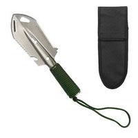 HKM-7195091 Multi-Purpose Camping Shovel Stainless Steel Portable Folding Survival Shovel for Outdoor Hiking and Car Use