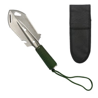 HKM-7195091 Multi-Purpose Camping Shovel Stainless Steel Portable Folding Survival Shovel for Outdoor Hiking and Car Use