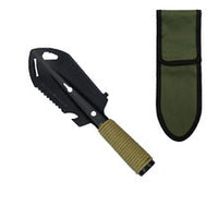 HKM-7195091 Multi-Purpose Camping Shovel Stainless Steel Portable Folding Survival Shovel for Outdoor Hiking and Car Use
