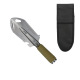 HKM-7195091 Multi-Purpose Camping Shovel Stainless Steel Portable Folding Survival Shovel for Outdoor Hiking and Car Use
