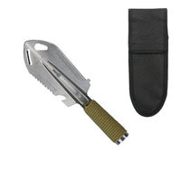 HKM-7195091 Multi-Purpose Camping Shovel Stainless Steel Portable Folding Survival Shovel for Outdoor Hiking and Car Use