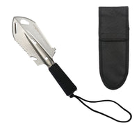 HKM-7195091 Multi-Purpose Camping Shovel Stainless Steel Portable Folding Survival Shovel for Outdoor Hiking and Car Use