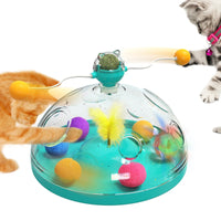 HKM-013971 Interactive Spinning Cat Toy for Engaging Play and Training