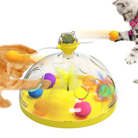 HKM-013971 Interactive Spinning Cat Toy for Engaging Play and Training