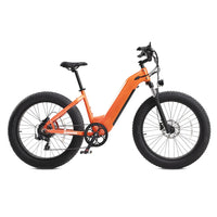 HKM-7516883 Step-Through Fat Tire Electric Bike, 250W Motor with 750W Peak, 48V 15Ah Battery, 26 x 4 in Tires, 7 Speed