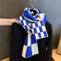Women's Color-blocked Trendy Plaid Shawl