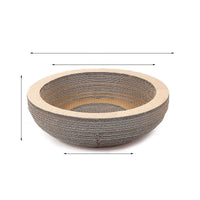 HKM-051987 Corrugated Paper Cat Scratch Pad with Catnip - Durable Vertical Scratching Board