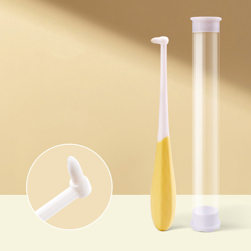 HKM-594387 Cat and Small Dog Toothbrush with Soft Bristles and Anti-Slip Handle for Safe Oral Care