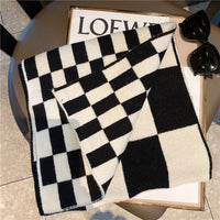 Women's Color-blocked Trendy Plaid Shawl