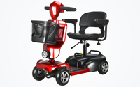 HKM-0678739 Foldable Mobility Scooter 300W Motor 24V 12Ah Battery 9 mi Range 4 mph Speed 286.6 lb Capacity, Bluetooth