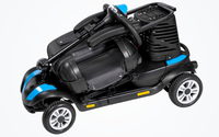 HKM-1104723 Foldable Mobility Scooter 250W Motor 24V 12Ah Battery 11.2 mi Range 6 mph Speed 330.7 lb Capacity, Bluetooth