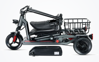 HKM-1497939 Foldable Mobility Scooter 350W Motor 24V 12Ah Battery 12.4 mi Range 6 mph Speed 242.5 lb Capacity, Bluetooth