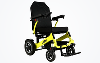 HKM-6320595 Heavy-Duty All-Terrain Folding Electric Wheelchair Dual 350W Motors 24V 20Ah Battery 21.7 Mile Range Alloy Frame