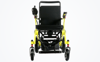HKM-3142099 Light Folding Electric Wheelchair Dual 250W Motors 24V 12Ah Battery 15.5 Mile Range 265 lb Capacity Aluminum
