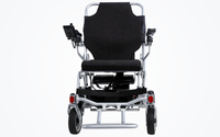 HKM-3240403 Light Folding Electric Wheelchair Dual 250W Hub Motors 24V 24Ah Battery 12.4 Mile Range 265 lb Capacity Aluminum