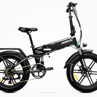 HKM-2767443 750 W 48 V Folding Fat Tire Electric Bike, 13 Ah Battery (624 Wh), 31 mph Top Speed, 7-Speed Shimano