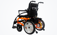 HKM-2579283 Foldable Electric Wheelchair 15 mi Range 5 mph Speed, Digital Display, Folding Design, Removable Battery, LED Lights