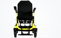 HKM-6320595 Heavy-Duty All-Terrain Folding Electric Wheelchair Dual 350W Motors 24V 20Ah Battery 21.7 Mile Range Alloy Frame