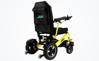 HKM-6320595 Heavy-Duty All-Terrain Folding Electric Wheelchair Dual 350W Motors 24V 20Ah Battery 21.7 Mile Range Alloy Frame