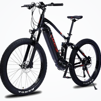 HKM-3750483 48 V 14 Ah 500 W Electric Bike, 20 mph Top Speed, 9-Speed Shimano, 27.5 x 2.25 in Tires, Hydraulic Disc Brakes