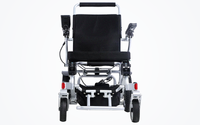 HKM-0881107 Light Folding Electric Wheelchair Dual 250W Motors 24V Dual 6Ah Battery 12.4 Mile Range 265 lb Capacity 6061 Aluminum