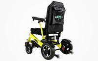 HKM-6320595 Heavy-Duty All-Terrain Folding Electric Wheelchair Dual 350W Motors 24V 20Ah Battery 21.7 Mile Range Alloy Frame