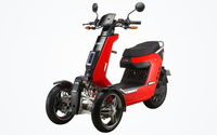 HKM-2218835 4-Wheel Mobility Scooter 2000W Motor 72V 30Ah Battery 56 mi Range 28 mph Speed 881.8 lb Capacity, Disc Brake