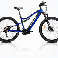 HKM-1948243 500 W 48 V Electric Mountain Bike, 15 Ah Battery (720 Wh), 31 mph Top Speed, 27-Speed Shimano, 27.5 x 2.4 in Tires