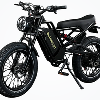 HKM-9031891 52V 25Ah Electric Fat Tire Bike, 1500W Brushless Motor, 31 mph Top Speed, 20 x 4.0 in Fat Tire, Hydraulic Disc Brakes