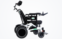 HKM-0192979 Folding Electric Wheelchair Dual 250W Motors 24V 12Ah Removable Battery 9.3 Mile Range 265 lb Capacity Aluminum Frame