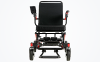 HKM-5468627 Light Folding Electric Wheelchair Dual 250W Motors 24V 24Ah Battery 12.4 Mile Range 265 lb Capacity Aluminum