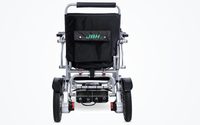 HKM-1667539 Portable Folding Electric Wheelchair Dual 180W Motors 24V 12Ah Battery 12.4 Mile Range 265 lb Capacity Aluminum