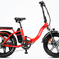 HKM-1784403 Folding Electric Fat Bike, 750 W Rear Hub Motor, 48 V 20 Ah / 960 Wh Battery, 31 mph Top Speed, 7-Speed derailleur