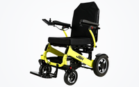 HKM-6320595 Heavy-Duty All-Terrain Folding Electric Wheelchair Dual 350W Motors 24V 20Ah Battery 21.7 Mile Range Alloy Frame