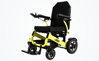 HKM-6320595 Heavy-Duty All-Terrain Folding Electric Wheelchair Dual 350W Motors 24V 20Ah Battery 21.7 Mile Range Alloy Frame